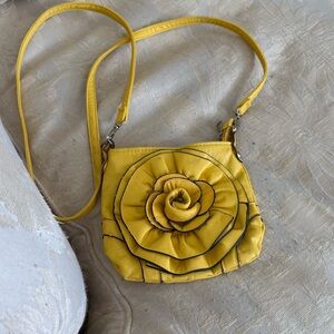 Yellow Floral Women's Bag